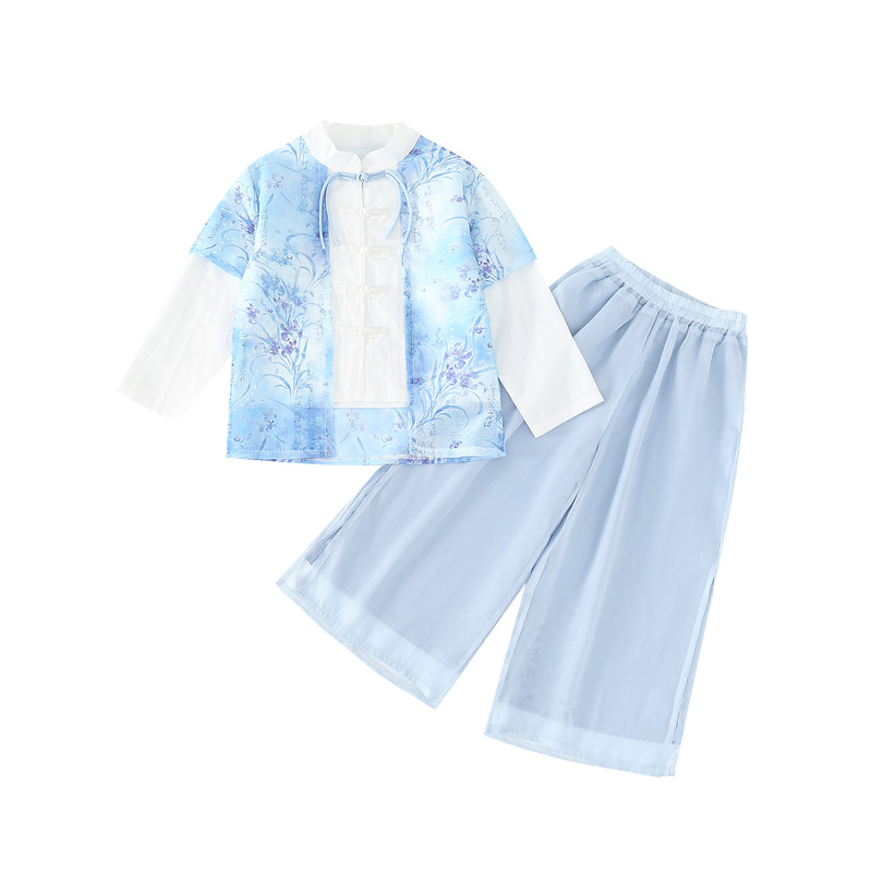 儿童汉服男童古装女童日常可穿新中式国风唐装幼儿园中秋节演出服