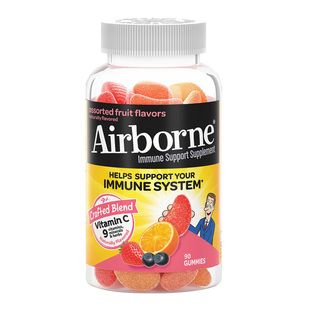 美国直邮 Schiff Airborne复合维生素多维软糖混合果味维ACE90粒