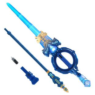 火旋枪双刃火花炫旋转伸缩激光剑发光儿童宝剑玩具刀男孩生日礼物