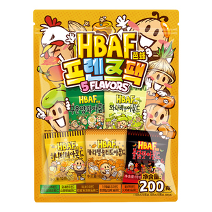 韩国进口汤姆农场芭蜂蜂蜜黄油扁桃仁杏仁200g坚果零食挚友大礼包