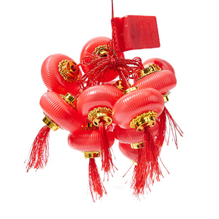 新年装饰小红灯笼彩灯闪灯串挂饰过年气氛灯春节房间家用喜庆布置