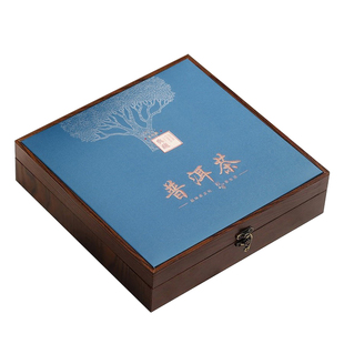 普洱茶礼盒高档357克冰岛茶叶古树收纳定制新款礼品空茶饼包装盒