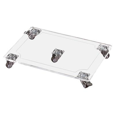 房先生高颜值亚克力透明带轮托盘