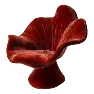 花朵现代简约休息椅设计师玻璃钢花瓣椅别墅样板房酒店休闲单人椅