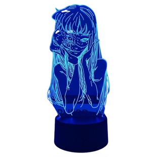 现货川上富江伊藤润二恐怖漫画氛围周边手办模型摆件景品小夜灯