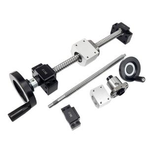 手摇滚珠丝杆螺母1204机床手轮1605套装2005手动升降平移丝杠滑台