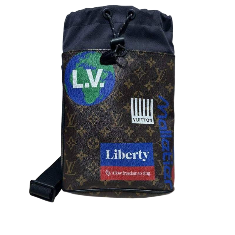 Lv老花秀款chalklogo抽绳腰包
