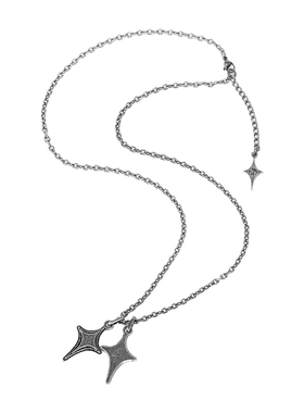 卡门个性复古钛钢吊坠项链ins