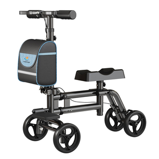 单腿骨折助行器拐杖助步车康复走路神器腿伤代步膝盖滑行车