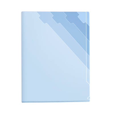 渐变多层文件夹A4科目分类试卷夹收纳袋学生专用透明l型文件套6层分类单片文件袋多功能索引资料册办公用品