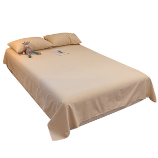 秋冬季新款简约条纹全棉加厚磨毛床单单件纯棉宿舍被单榻榻米炕单