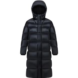 【鸭绒】波司登冬男女同款长款快速升温泡芙连帽羽绒服大被子