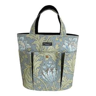 日本进口威廉莫里斯纯棉布料连衣裙海葵花艺术印染服装面料名师布