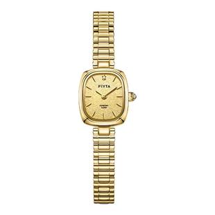 飞亚达复古小金表手表女款专柜同款时尚潮流金箔款小巧石英表轻奢