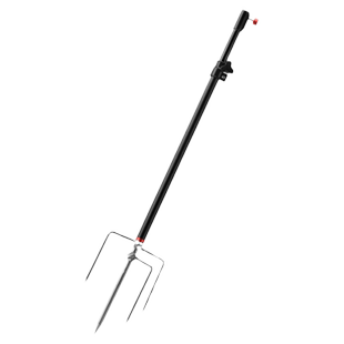 新款铝合金三合一多功能野钓地插支架钓鱼支架炮台拉饵盘地插架