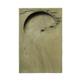 国家非遗 肇庆端砚砚台《拨云见日》绿端砚台作品 精品手工肇庆端砚 正宗老坑天然原石 高档砚台 文房四宝