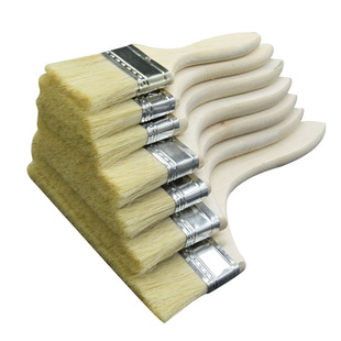 胶丝刷工业黑色白色加厚长柄不易掉毛假猪鬃毛刷油扫油漆工程刷