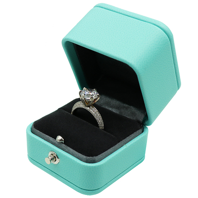 精致求婚首饰盒戒指盒蓝色钻戒盒