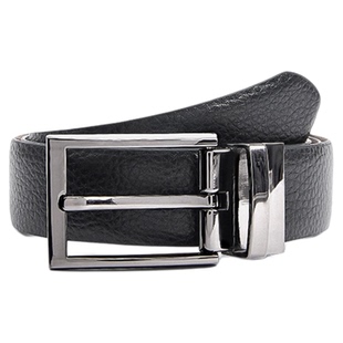 DENTS男士旋转针扣双面商务荔枝纹真皮带腰带8-4059礼盒装