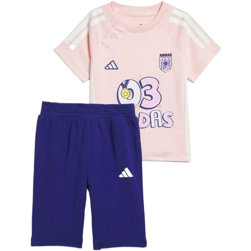 adidas阿迪达斯婴童IN 3/4 PNT SET运动休闲短袖套装JM3418