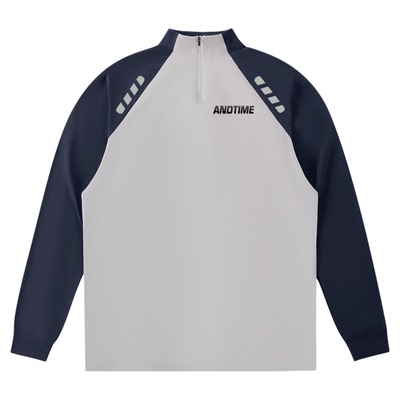 andtime半拉链速干长袖