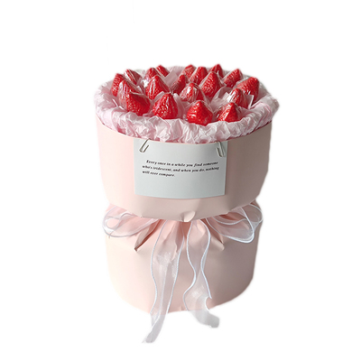 草莓花束小香风diy材料包