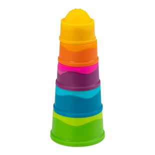 Fatbrain堆叠泡泡乐叠杯叠叠乐套盒婴幼儿0一1岁色彩大小认知排序