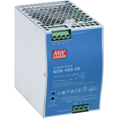 NDR-480-48明纬480w开关电源48v直流10A导轨稳压变压器替DRP/EDR