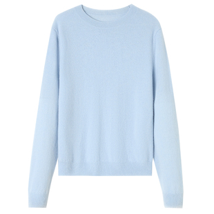 思诺芙德100%山羊绒圆领打底衫女25秋冬新款内搭外穿多色针织毛衣