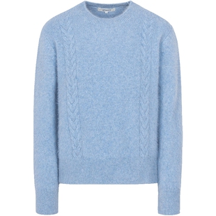 BEANPOLE滨波 女士米色蓝色圆领套头长袖毛衣