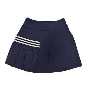 马拉松高弹三杠条纹运动短裤裙女两件套短裙速干防走光跑步网球裙