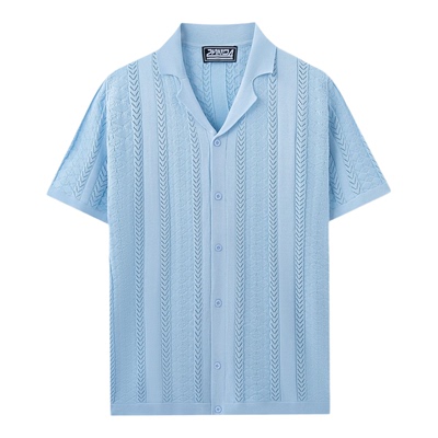 针织衫大码男士休闲POLO衫T恤