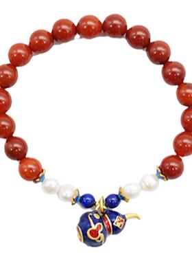 灵隐「福禄双收」红玛瑙珍珠手串