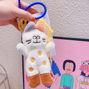 HD5412A08复古朋克猫咪时尚 创意钥匙扣小包可爱众挂潮搞怪钥匙扣