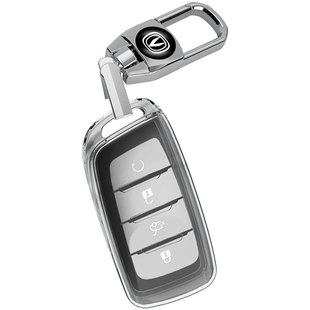 适用长安CS35plus钥匙套新CS95扣CS85coupe全包透明保护壳扣男女