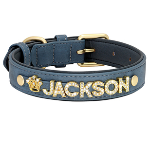 狗脖圈宠物个性DIY狗项圈狗牌定制小狗中型犬外出遛狗狗颈圈狗绳