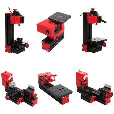 微型钻床铣床锯床磨床车床教学迷你组合洲宇儿童六合一学生小机床