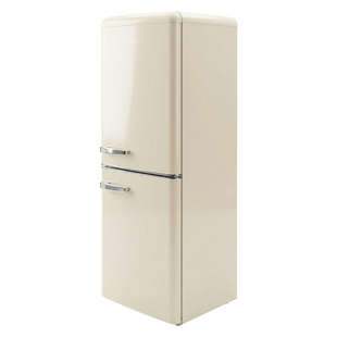 金松153升复古冰箱风冷无霜奶油风大容量家用客厅冷冻冷藏一体