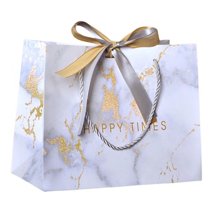 礼品袋小号精致高级感蝴蝶结伴手礼物包装袋手提丝带纸精美装衣服