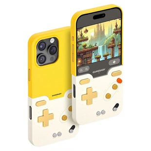 BitmoLab复古游戏GAMEBABY手机壳2026趣味创意个性防摔掌上游戏机游戏手柄适用苹果iphone15/16pro max