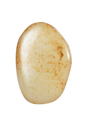 润芯玉手把件无修原石独籽洒金皮