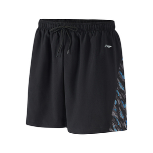 李宁大码泳裤泡温泉男加肥加大300斤成人防尴尬胖男士游泳衣套装