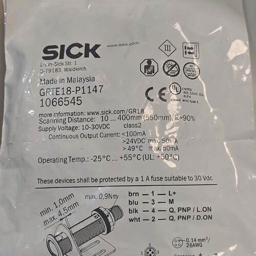 溢价-SICK西克光电传感器 GRTE18-P1147马来西亚制造