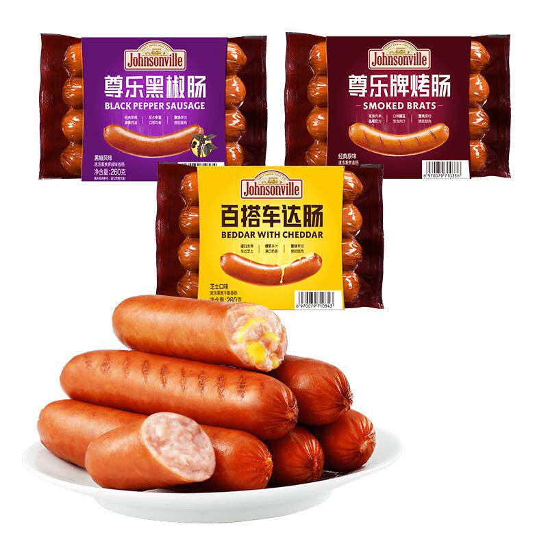 尊乐焦香蜜汁黑椒爆汁烤肠