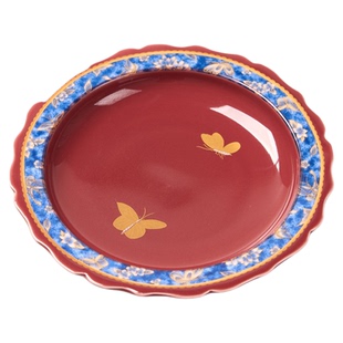 归鸿蝶恋花陶瓷壶承家用精致养壶茶盘圆形茶壶托干泡台高颜值茶托