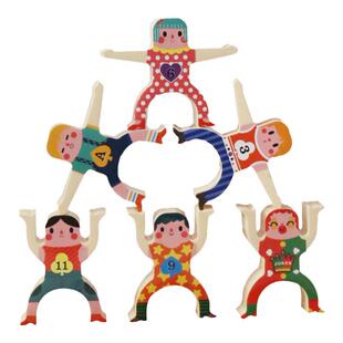 接亲游戏堵门道具层层叠罗汉小人玩偶积木堆堆高大力士平衡叠叠乐