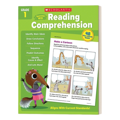 英文原版 Scholastic Success with Reading Comprehension Grade 1  学乐成功系列阅读理解练习册 一年级 英文版 进口英语原版书