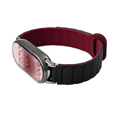 铠甲纹硅胶磁吸psnld小米手环