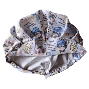 女医生护士帽蓬蓬帽蓝领结猫长发手术室牙科口腔诊所美容院工作帽