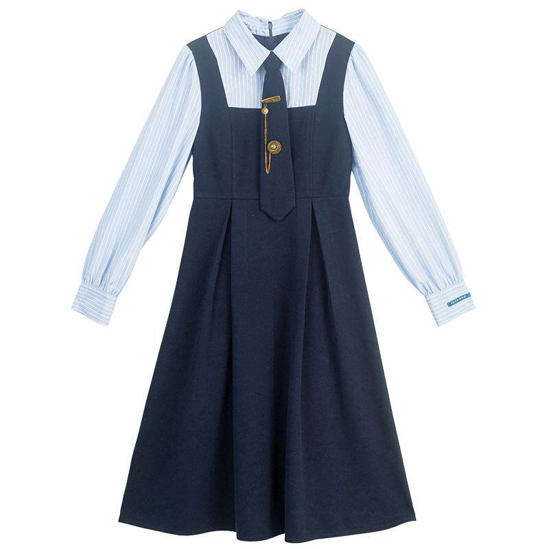KEIKO淑女感通勤假两件连衣裙